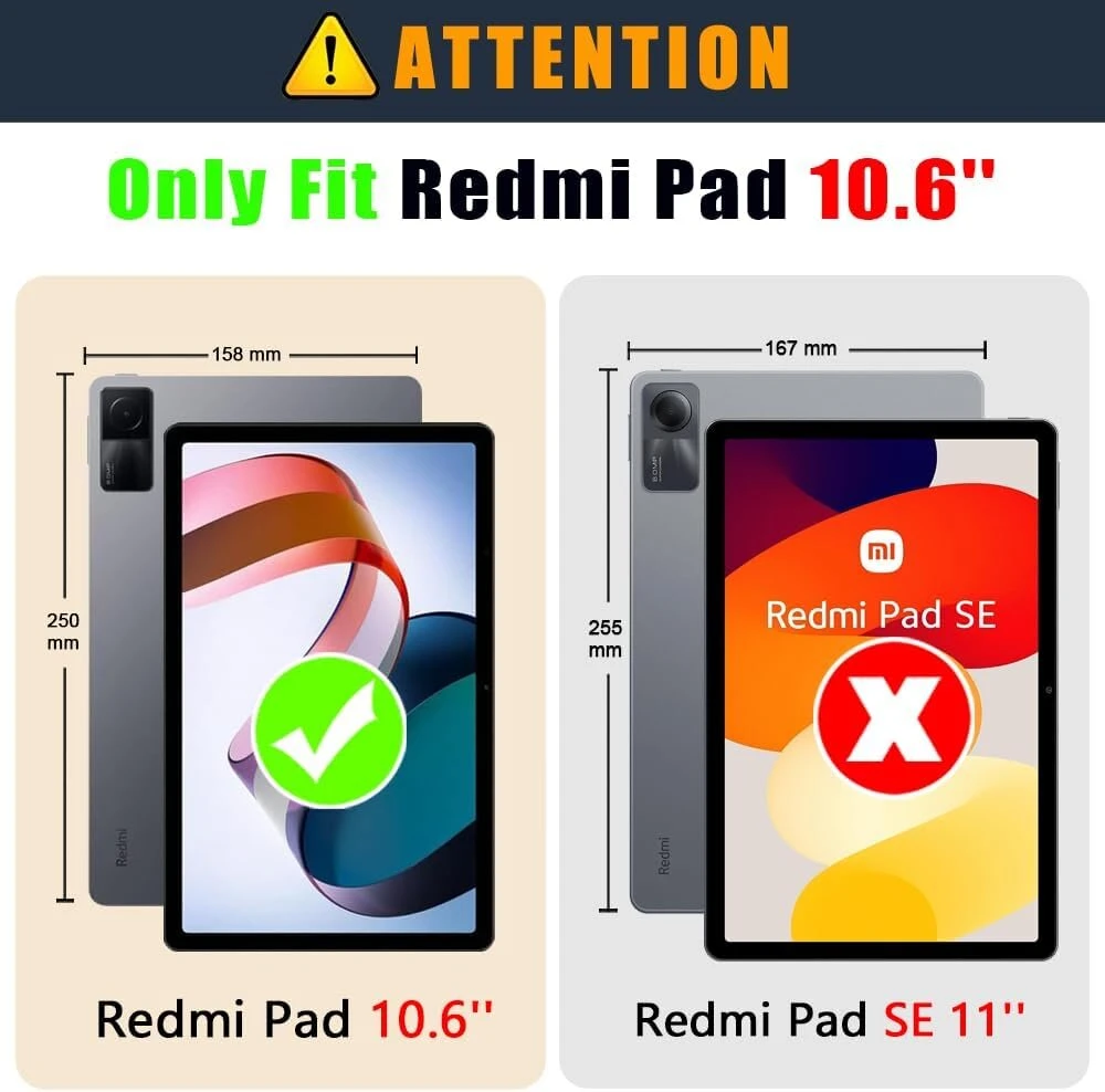 Acelive apsauginis planšetinio kompiuterio dėklas, skirtas redmi pad 10.61 colio 2022