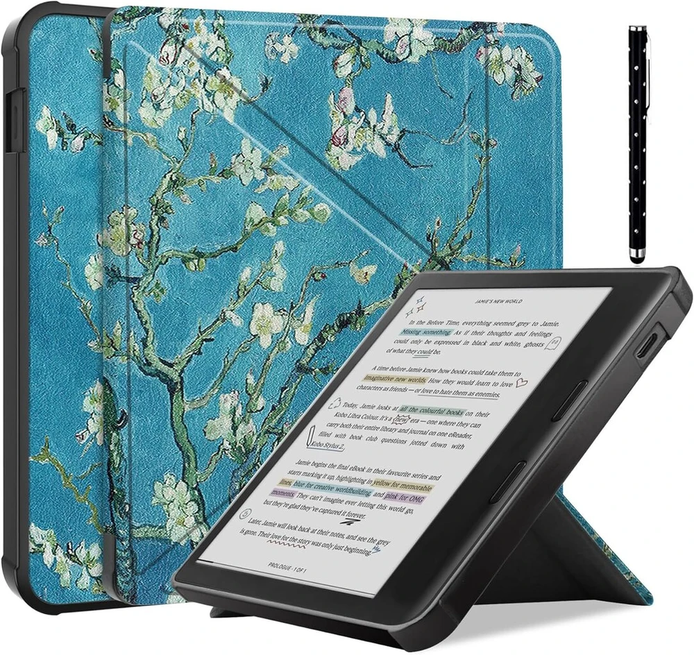 Acelive dėklas, skirtas Kobo Libra Colour 7 colių Ereader 2024 su automatiniu miego/pabudimo režimu