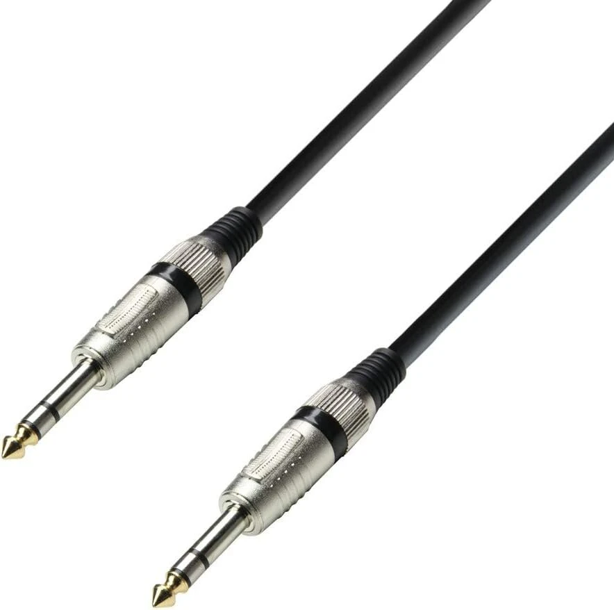Adam Hall 3 Star Series 0.9 m 6.3 mm Jack Stereo į 6.3 mm Jack Stereo audio kabelis