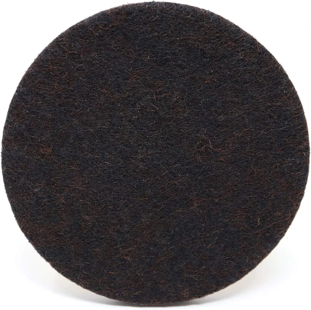 Adsamm® / 4 x lipnios veltinio pagalvėlės / ruda / skersmuo 80 mm / apvalios / baldų slydikliai iš veltinio, 5,5 mm storio / baldų ir grindų slydikliai