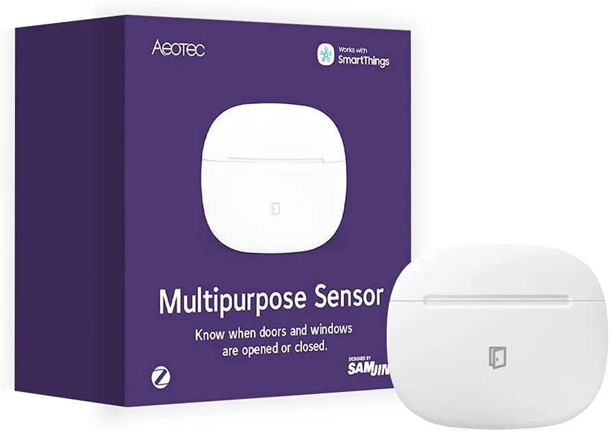 Aeotec Zigbee Gp-aeompseu daugiafunkcis langų ir durų kontaktas įsilaužimo signalizacijos saugumui su temperatūros jutikliu