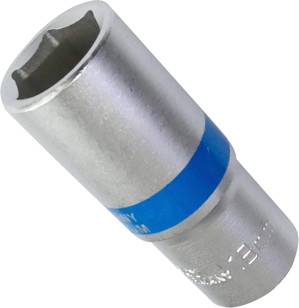 Aerzetix - C4220 - galinis raktas - šešiakampis lizdas 3/8-18 mm - gilus ilgas profesionalus aukštos kokybės prailgintas - plienas Crv