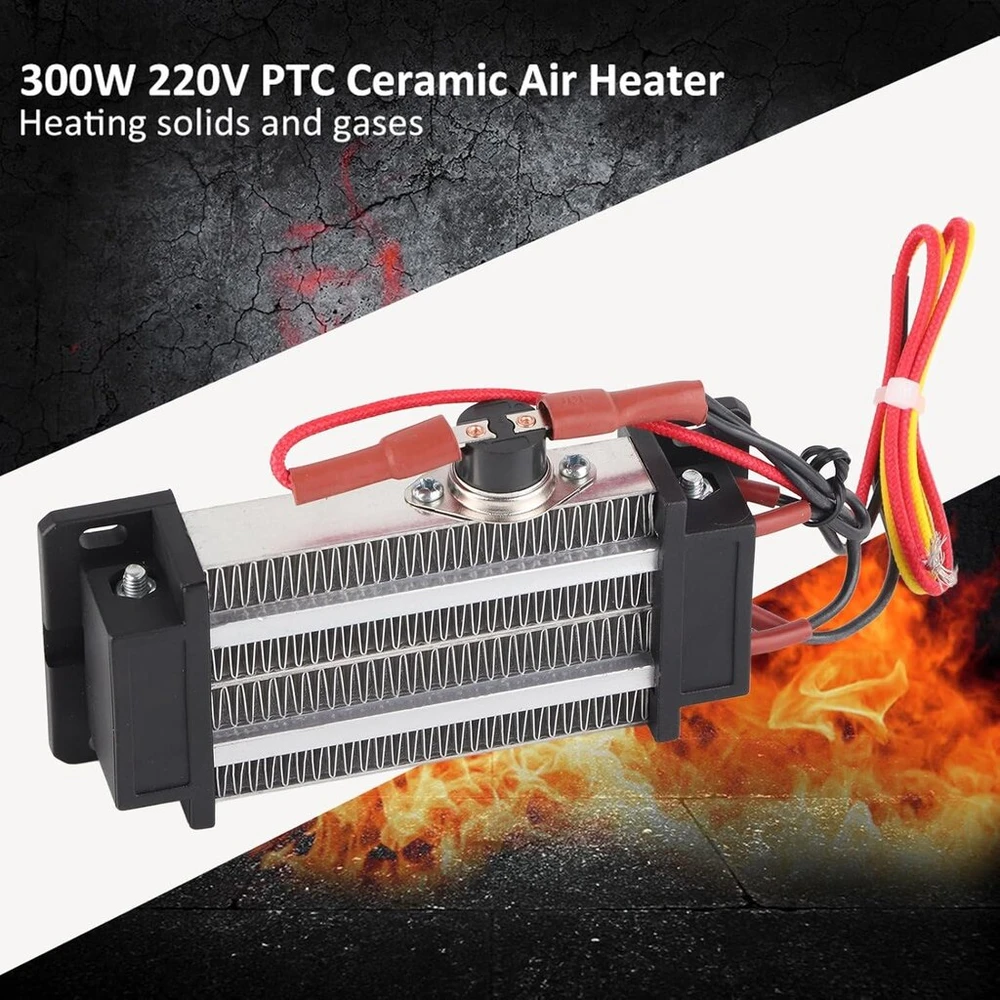 Ailoocedi Keramikinis oro šildytuvas su termostatu, 300w 220v termostatas, izoliuoto tipo, keramikinis oro šildytuvas, elektrinis šildytuvas su aukšta temperatūros varža