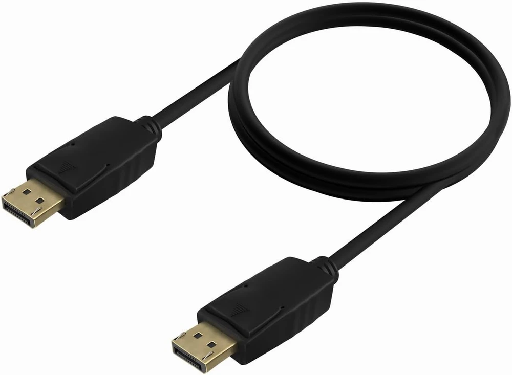 Aisens Displayport 1.2 kabelis, 4k@60hz, Dp/m-dp/m, juodas, 1.0 m