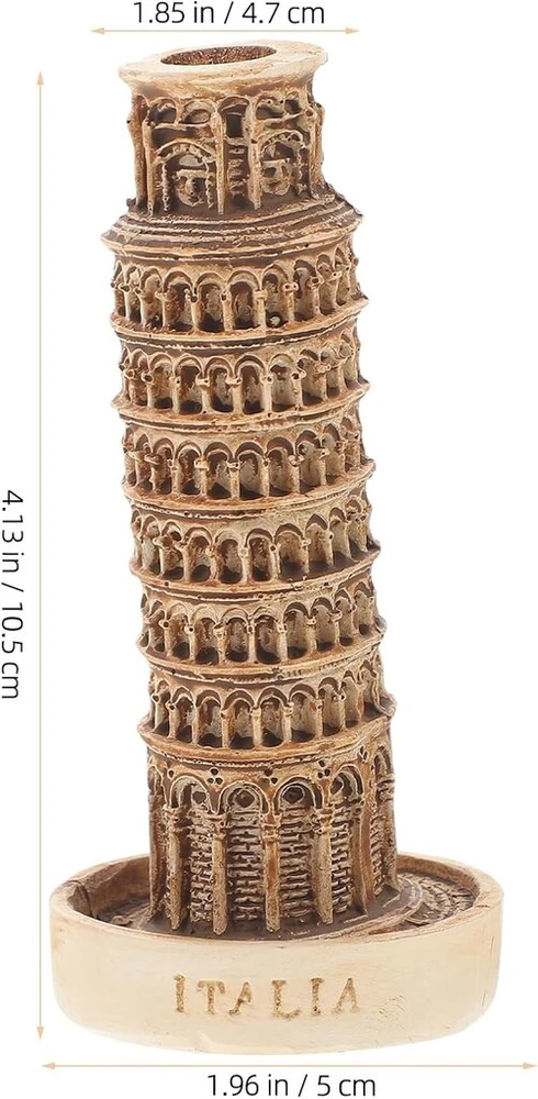 Alipis Italy Pizos bokšto statulos modelis -e būsena -g statula antikvarinė Torre Di Pisa stalo skulptūra itališkos kelionių dovanos suvenyrai figūrėlės romėnų gerbėjams mėgėjams namų dekoras