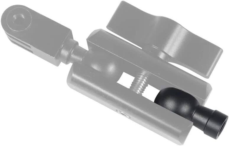 Aliuminio rutulinė galvutė su 17mm ir 1/4" sriegiu