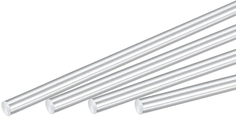 Aliuminio strypai 4 vnt., 4mm skersmuo, 150mm ilgis