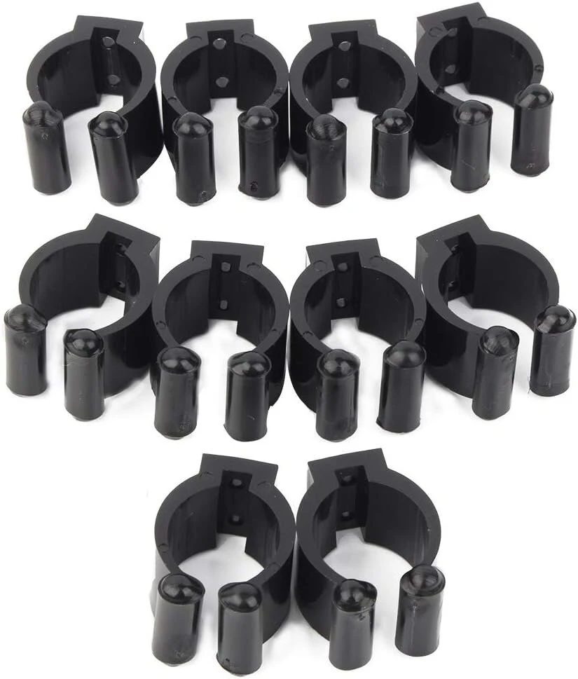 Alomejor 10 lazdų laikiklis mini baseino vieno laikiklio plastikinis biliardo snukerio lazdų laikiklis baseino lazdų rinkiniams