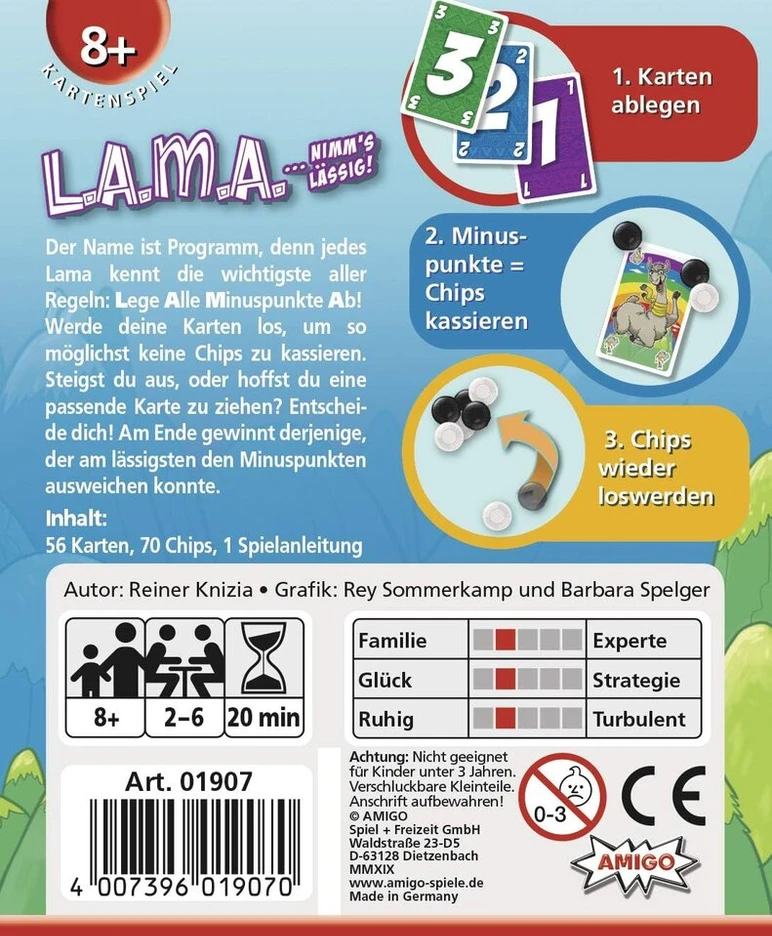 Amigo 01907 Lama kortų žaidimas