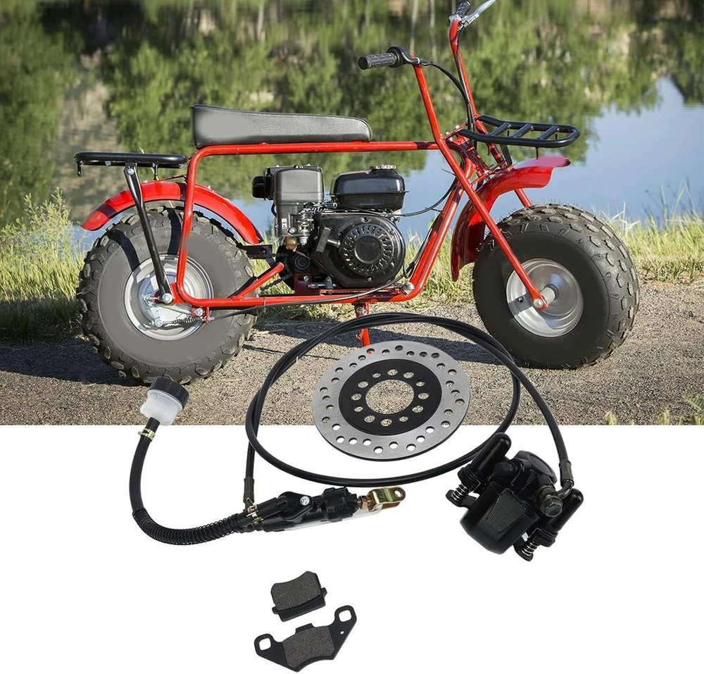 Amonida hidraulinio diskinio stabdžio komplektas, universalus go kart diskinio stabdžio trinkelių komplektas, skirtas 50cc–250cc dirt bike keturračiams atv go kart