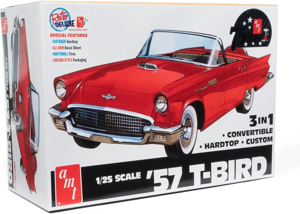 Amt - 1/25 1957 Ford Thunderbird - plastikinis modelio rinkinys