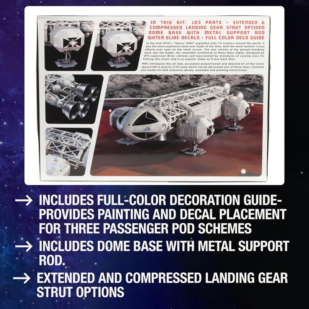 Amt 1/72 Space: 1999, 14" Eagle Transporteris