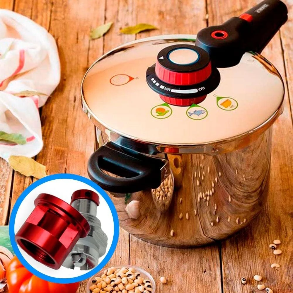 Anakel Home atsarginis apsauginis vožtuvas, suderinamas su Monix Selecta puodo priedais, skirtas Monix Selecta slėginei viryklei | įskaitant vožtuvo korpusą