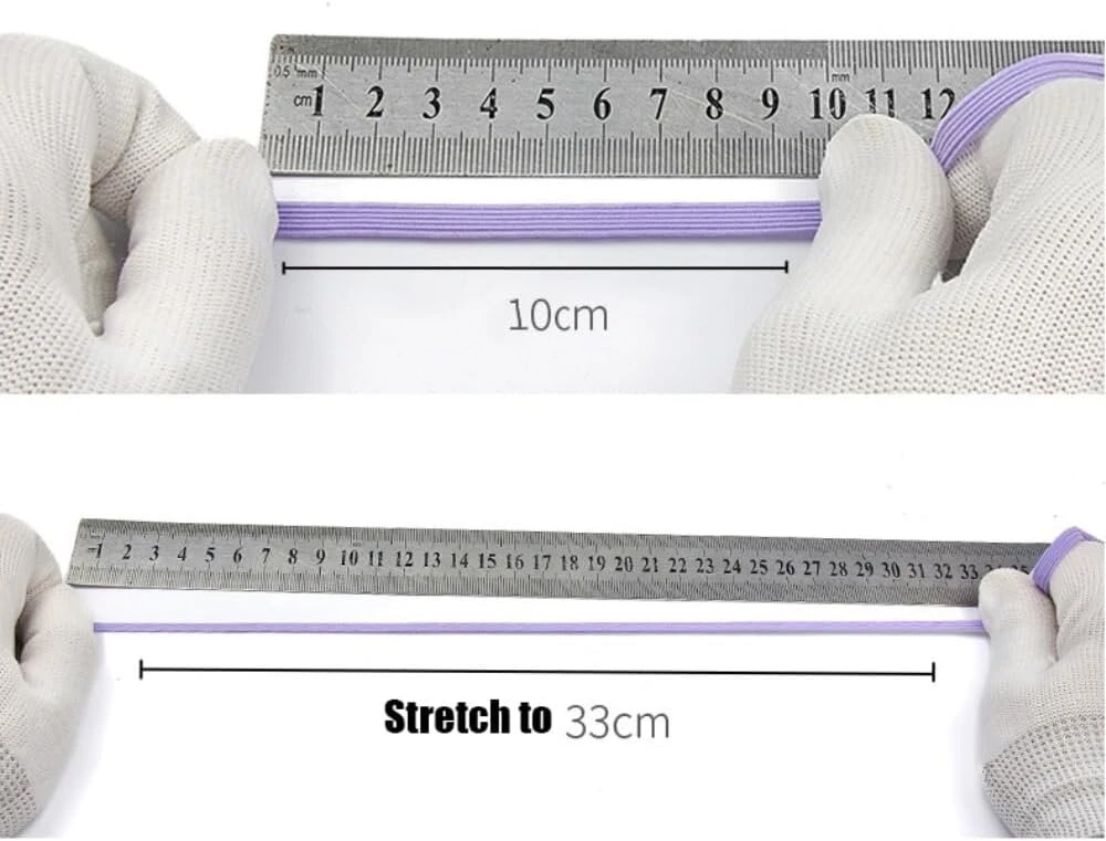 Anevous elastinė juosta, elastinės juostos siuvimui, plokščia elastinė juosta, elastinė juosta siuvimui, apvadinė juosta juosmeniui, kelnių elastinė juosta siuvimui ir namų ruošos "pasidaryk pats" amatams, drabužių priedai, rankų darbo