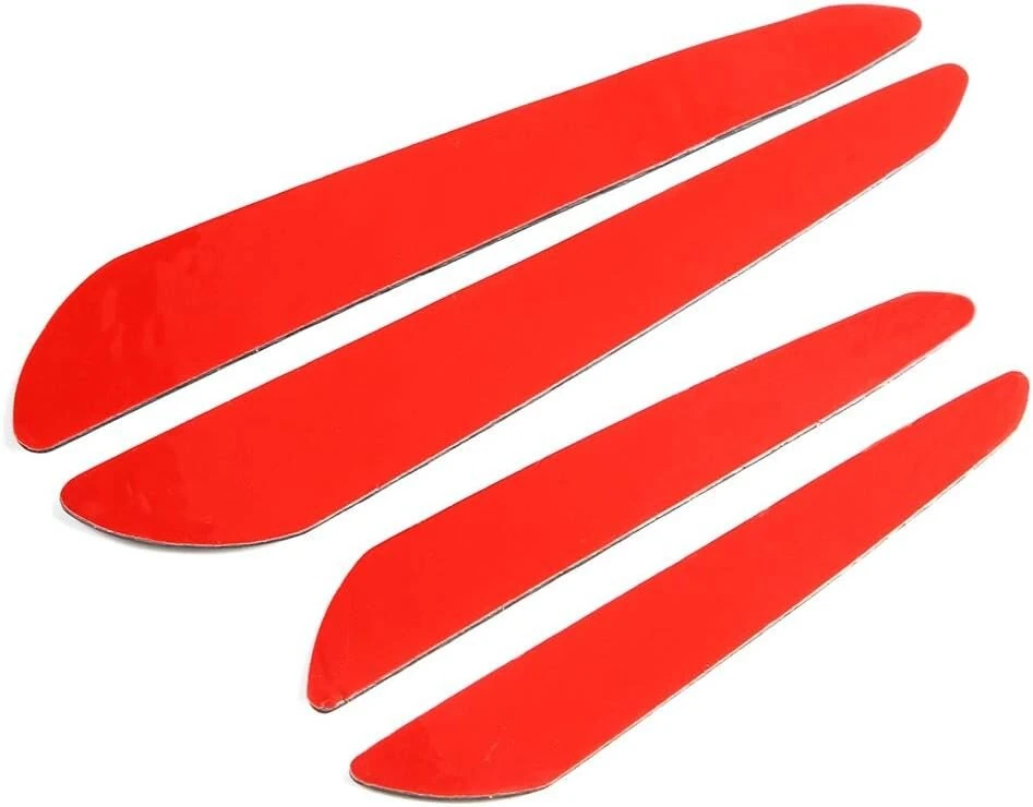 Anglies pluošto durelių krašto apsauga, buferio apsauga, dekoratyvinis lipdukas, universali automobilinė, 4 vnt.