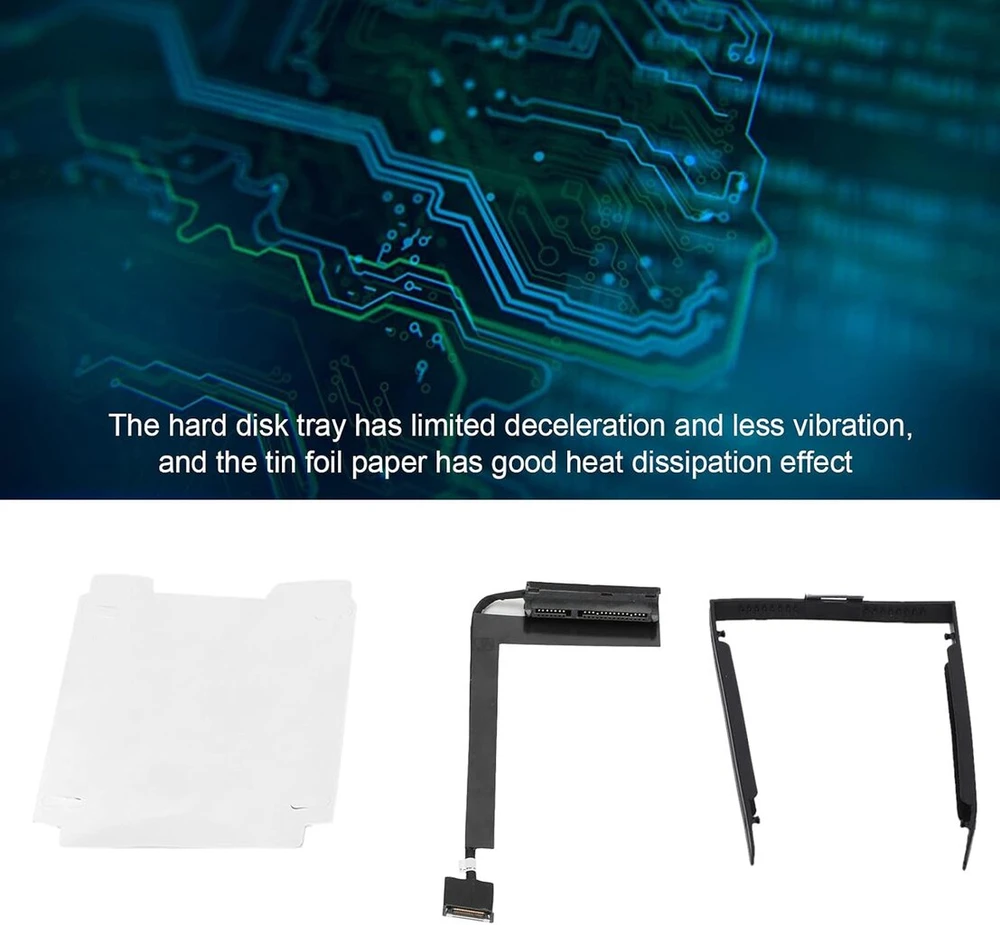 Annadue 2.5 colio sata standžiojo disko dėklas, standžiojo disko dėklo aliuminio folijos popieriaus rinkinys, skirtas thinkpad p50 p51, standžiojo disko kabelis dešinėje, vidiniai standžiojo disko priedai