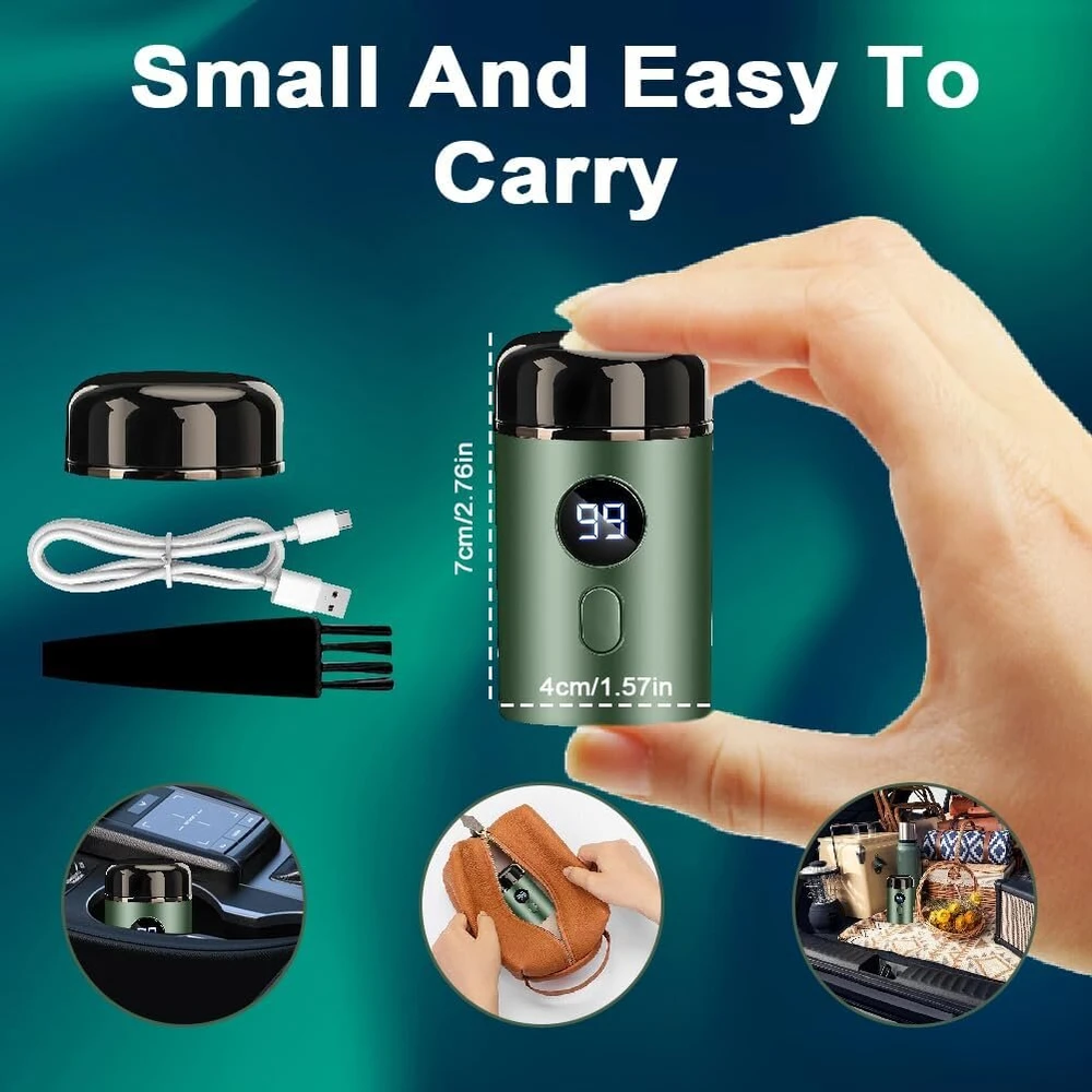 Aohcae mini elektrinis skustuvas, nešiojamas elektrinis mini skustuvas, vandeniui atsparus elektrinis skustuvas, usb įkraunamas skustuvas, plaunamas šlapias ir sausas skustuvas