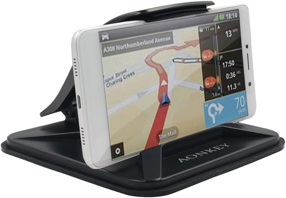 Aonkey telefono laikiklis automobiliui, prietaisų skydelio laikikliai, skirti iphone x 8 plus 7 plus 6 6s plus, neslystantis gps laikiklis, skirtas galaxy note 8 s8 plus s7 edge ir 3-7 colių išmaniesiems telefonams arba gps įrenginiams.