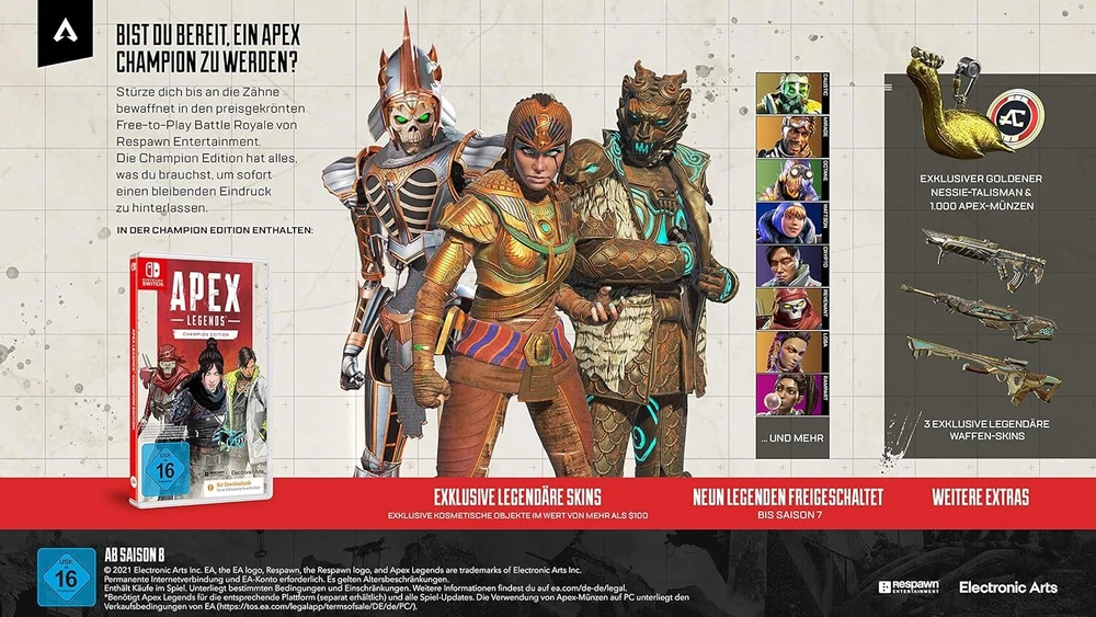 Apex Legends: Champion Edition - [nintendo Switch] (kodas dėžutėje - be laikmenos)