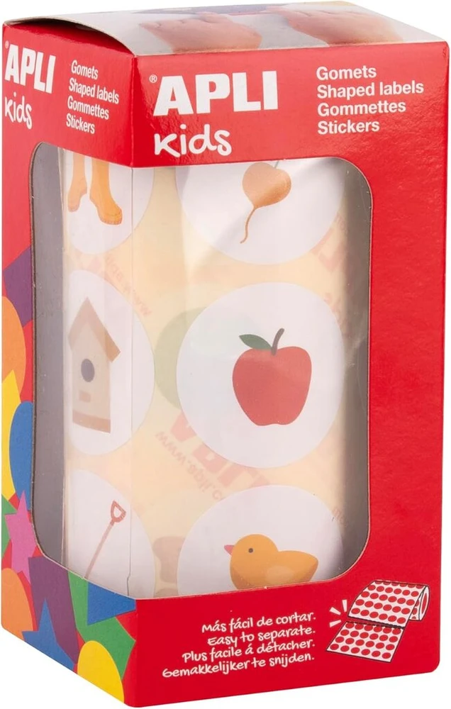 Apli Kids 20051-33mm apvalūs sodo lipdukai