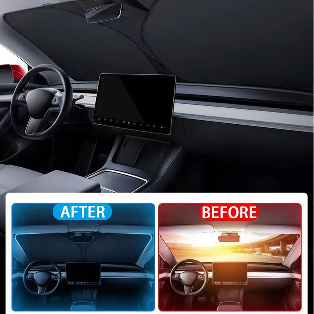 Apsauga nuo saulės automobilio priekinis stiklas 140 x 70 cm automobilio priekinio stiklo skėtis nuo saulės, automobilio priekinio stiklo uždangalas viduje, sulankstomas priekinio stiklo skėtis nuo saulės vasarai