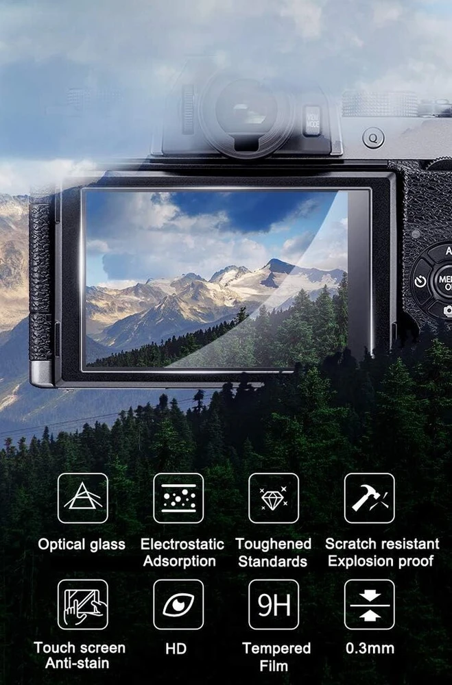 Apsauginė plėvelė Nikon D780 ekranams (2 viršutiniams, 2 Lcd)