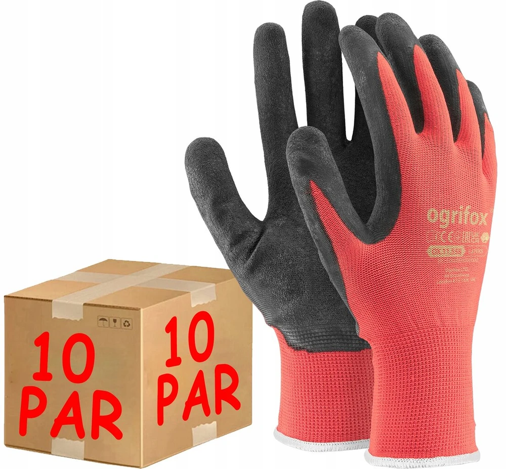 Apsauginės pirštinės su elastiniu rankogaliu 10-xl 10 poros