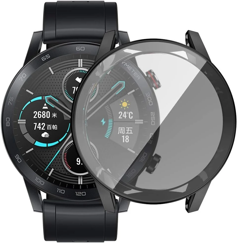 Apsauginis dėklas Huawei Honor Magicwatch 2 46mm, juodas