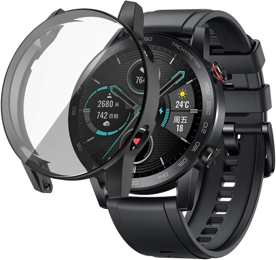 Apsauginis dėklas Huawei Honor Magicwatch 2 46mm, juodas