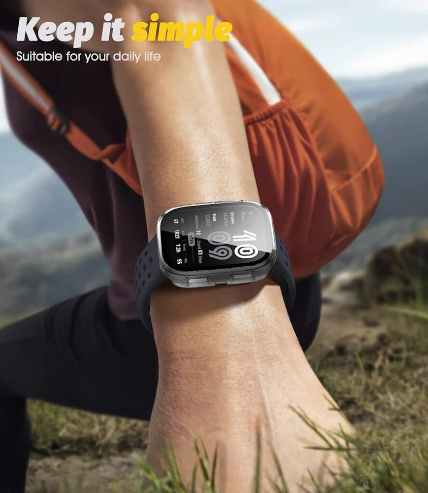 Apsauginis dėklas su stiklu Amazfit Bip 6 46mm