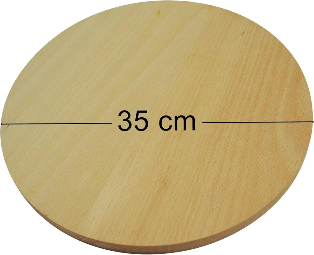 Apvalus medinis pjaustymo ir serviravimo lentelė 35cm