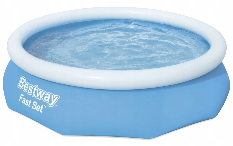 Apvalus pripučiamas baseino komplektas su Bestway filtruojančiu siurbliu 244 x 305 cm sodui