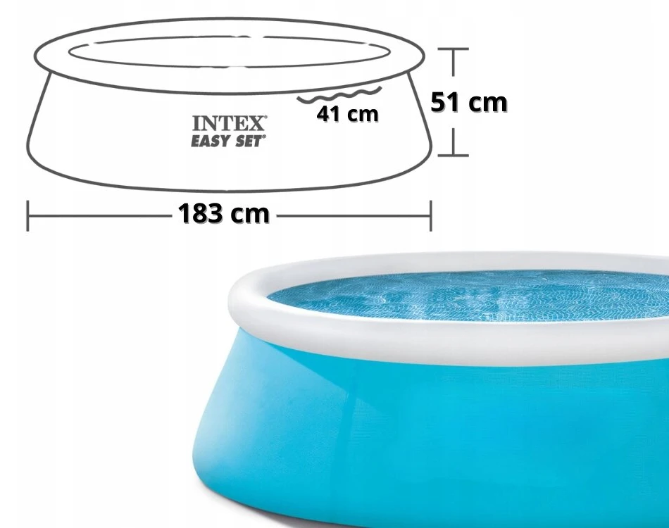 Apvalus sodo baseinas Intex 28101 Modelis 2025, 183x51 cm