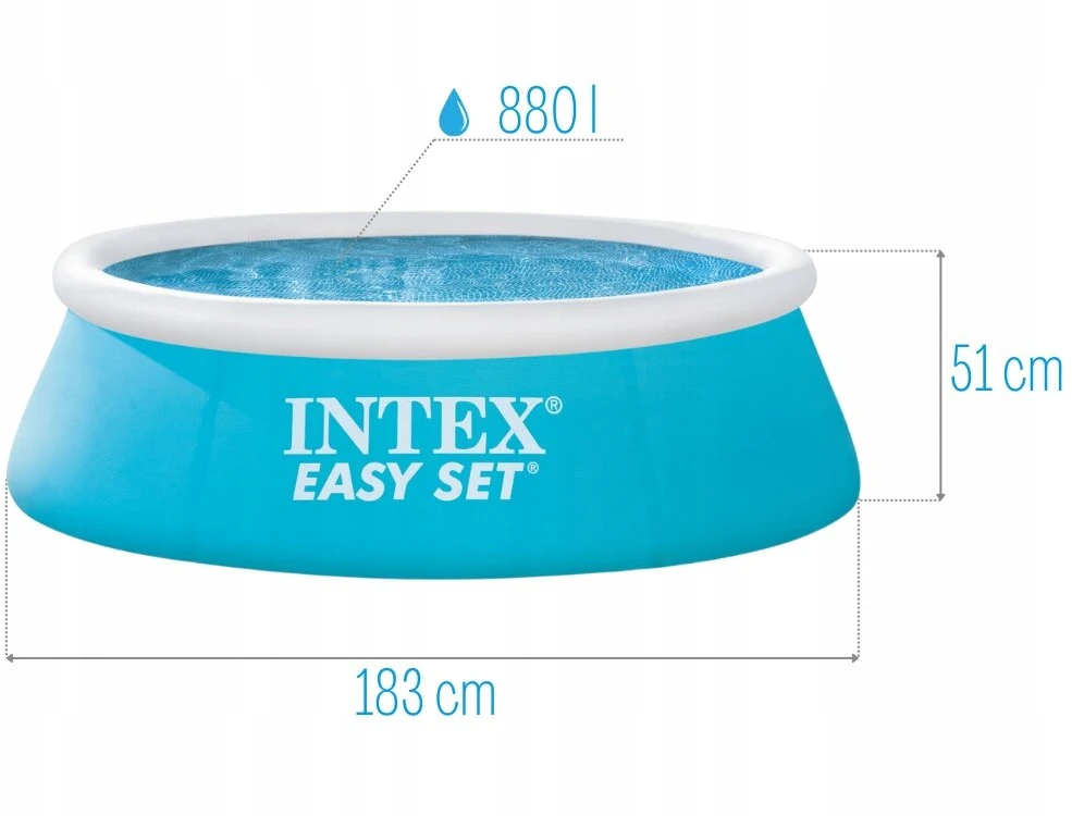 Apvalus sodo baseinas Intex 28101 Modelis 2025, 183x51 cm