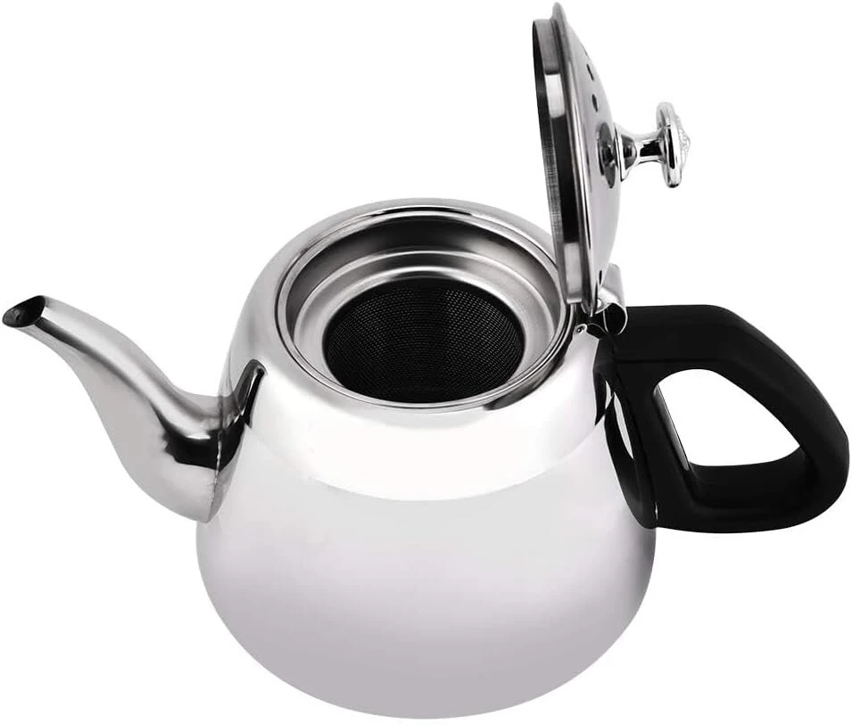 Arbatinukas, indukcinis arbatinukas, arbatinukas su švilpuku, nerūdijančio plieno arbatinukas su filtru, arbatinukai viryklei, arbatinukas karštam vandeniui ant viryklės (2l)
