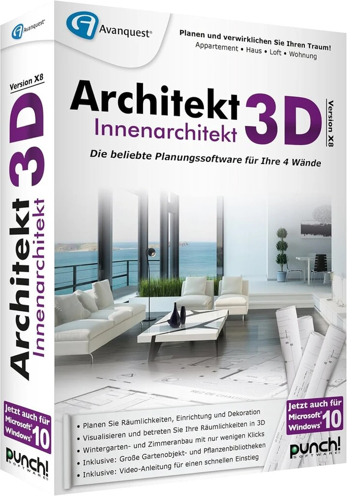 Stiprintuvas Architekt 3d X8 interjero dizaineris