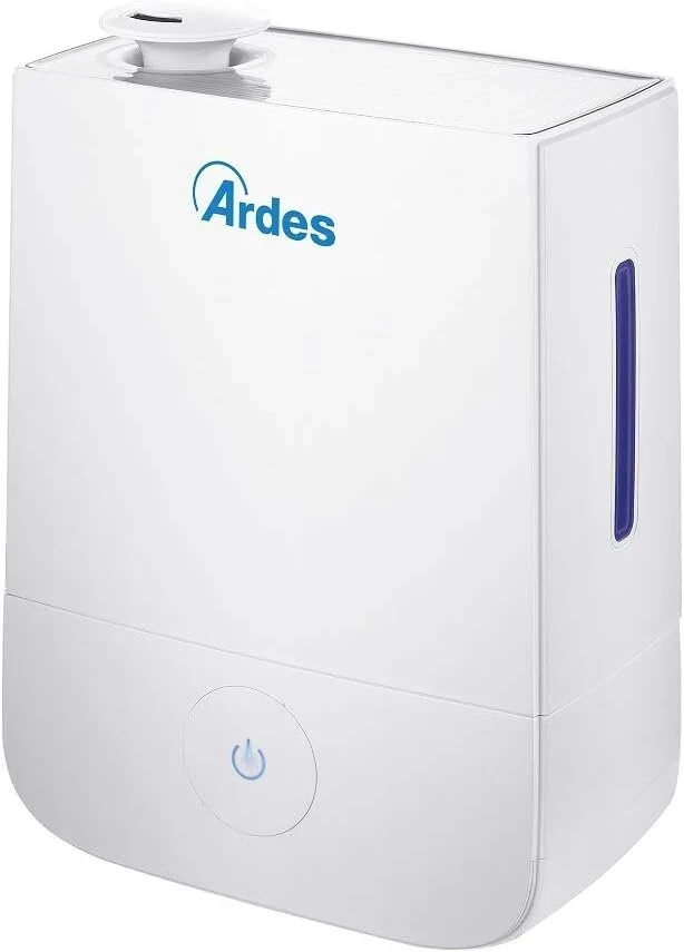 Ardes - ar8u10 ultragarsinis drėkintuvas nebulo 30 w, profesionalus kambario drėkintuvas namams ir biurui, talpa 4 litrai, 3 garų lygiai, su dideliu jutikliniu valdymo skydeliu, tylus ir elegantiškas, baltas