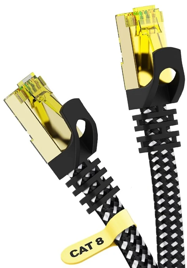Ariskeen Cat 8 Lan kabelis 4m, 40 Gbps, 2000 Mhz, Rj45, ekranuotas