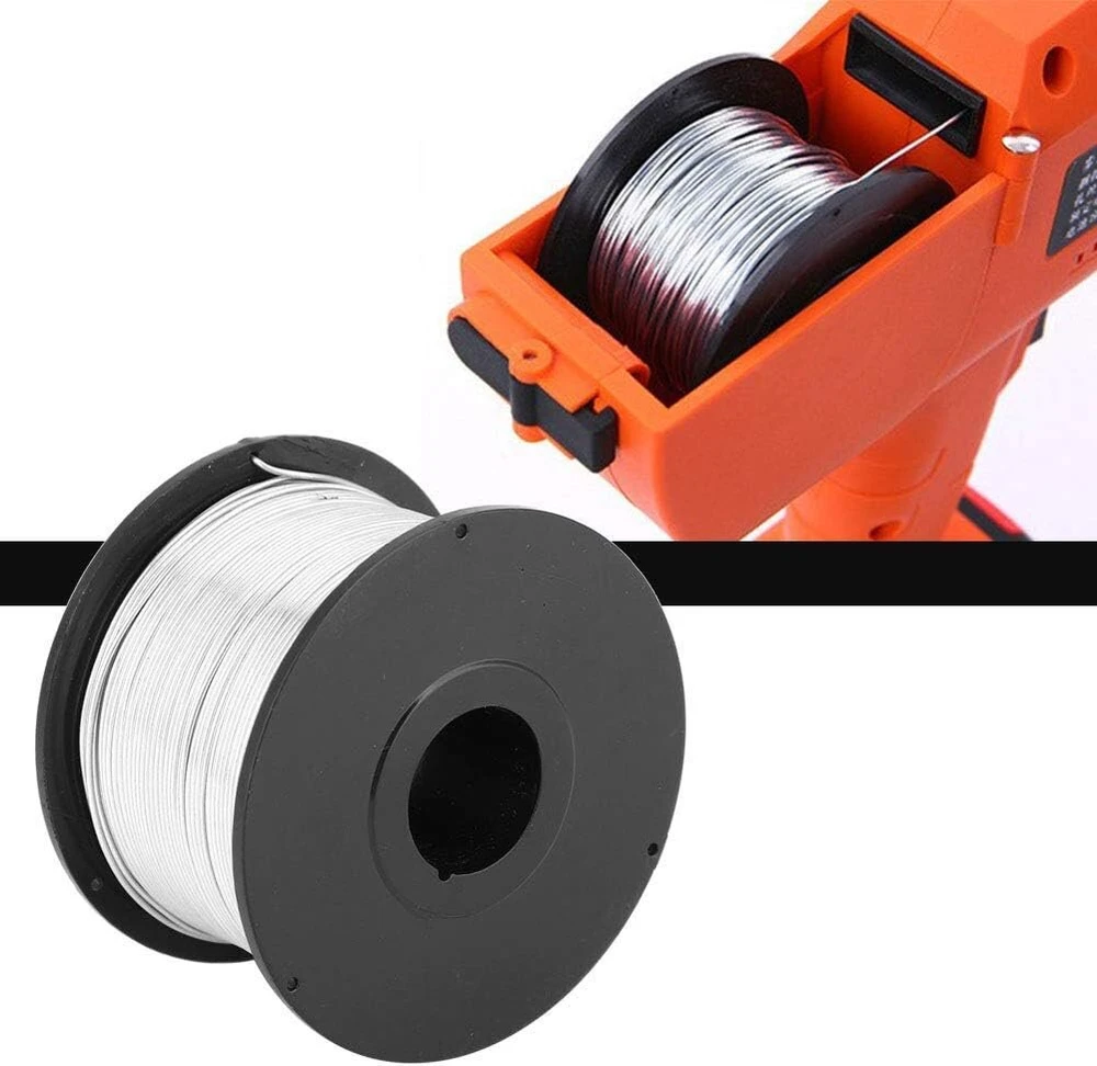 Armatūrinis viela, Akozon 4 vnt nerūdijančio plieno viela, spyruoklinė plieno viela modeliavimo viela 110 m 0,8 mm plieno armatūros rišimo viela automatinei armatūros rišimo mašinai, numatytoji