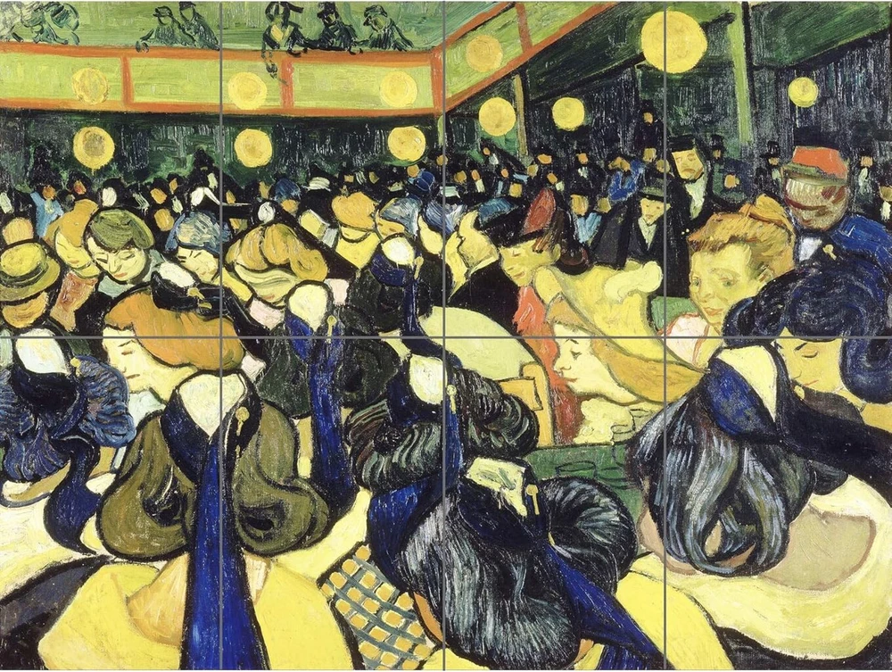 Plakatas Artery8 Vincent Van Gogh Der Tanzsaal in Arles didelis daugiasluoksnis spaudinys
