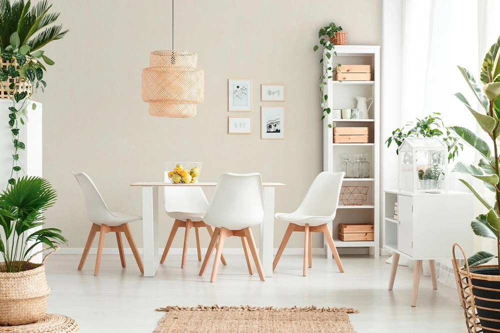 A.s. Création Hygge tekstūriniai neaustiniai tapetai 386121 kreminė balta skandinaviško stiliaus 10.05 x 0.53 m pagaminta vokietijoje
