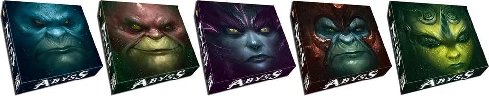 Asmodee Bombyx - Abyss - nuotykių ir povandeninis stalo žaidimas - suaugusiems ir paaugliams nuo 14 metų - 2–4 žaidėjai - 45 minutės - galimas krakeno ir leviatano papildymas