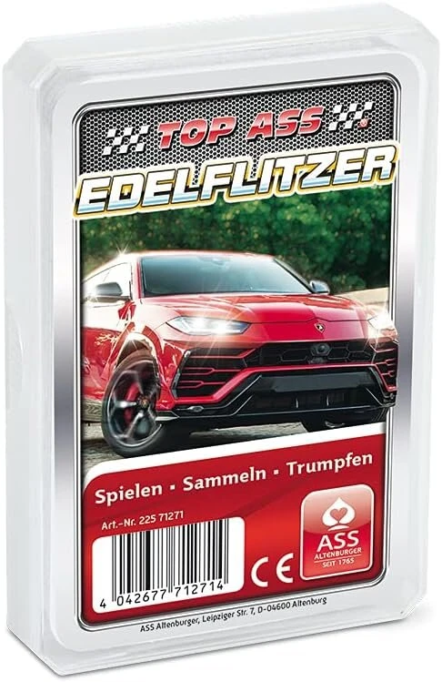 Ass Altenburger Spielkarten Ass Old Burger Spades Casino kortos – Old Burger – Top Ass Quartett Flitzer