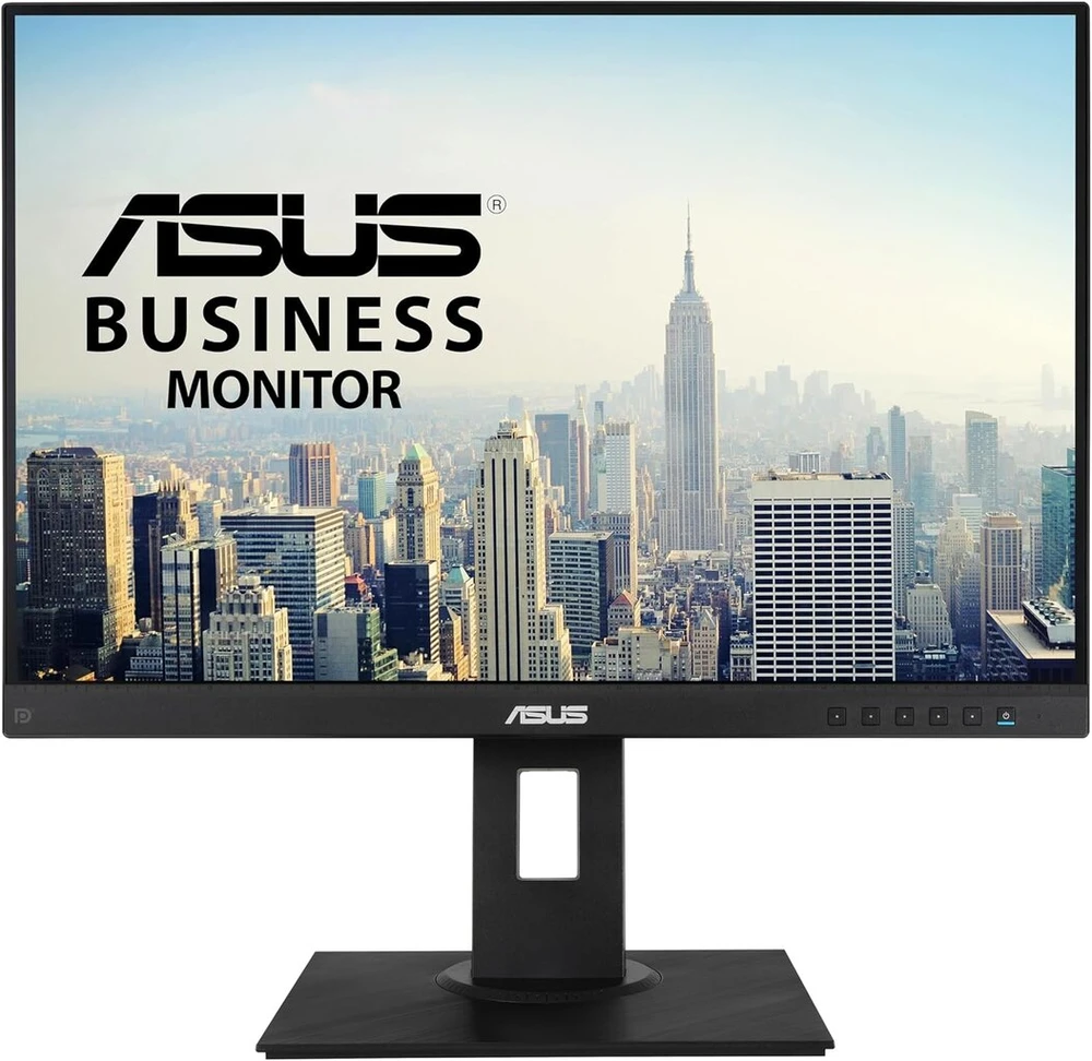 Asus Business Be24wqlb - 24.1 colio Wuxga monitorius - 16:10 Ips panelė, 1920 x 1200 - ergonomiškas, pivot, mėlynos šviesos filtras - Displayport, Hdmi, D-sub, Usb - berėmis