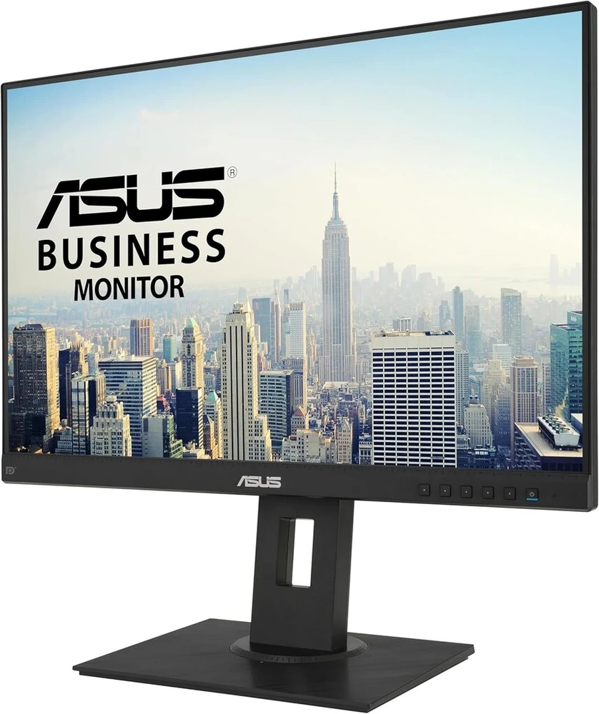 Asus Business Be24wqlb - 24.1 colio Wuxga monitorius - 16:10 Ips panelė, 1920 x 1200 - ergonomiškas, pivot, mėlynos šviesos filtras - Displayport, Hdmi, D-sub, Usb - berėmis