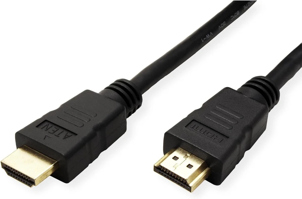Aten 2l-7d02h-1 didelės spartos true 4k hdmi kabelis su ethernet, juodas, 2 m