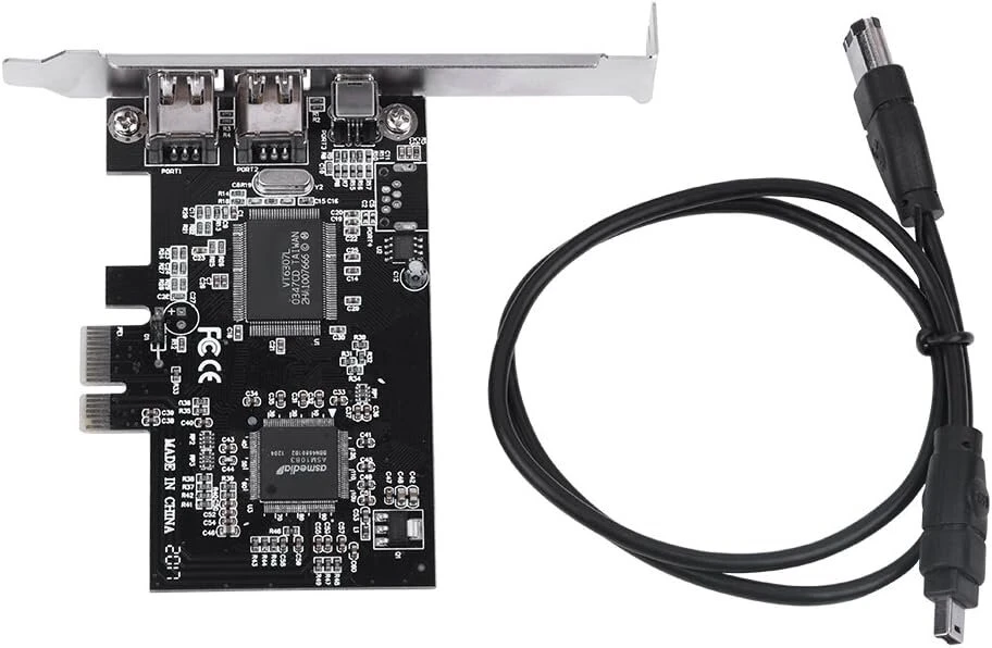Atminties kortelė Pci Express kortelė, pci-e pci express firewire 1394a ieee 1394 valdiklio kortelė su firewire kabeliu 800 mbps valdiklio kortelė firewire su ieee 1394-1995, skirta nuosekliai didelio našumo magistralei