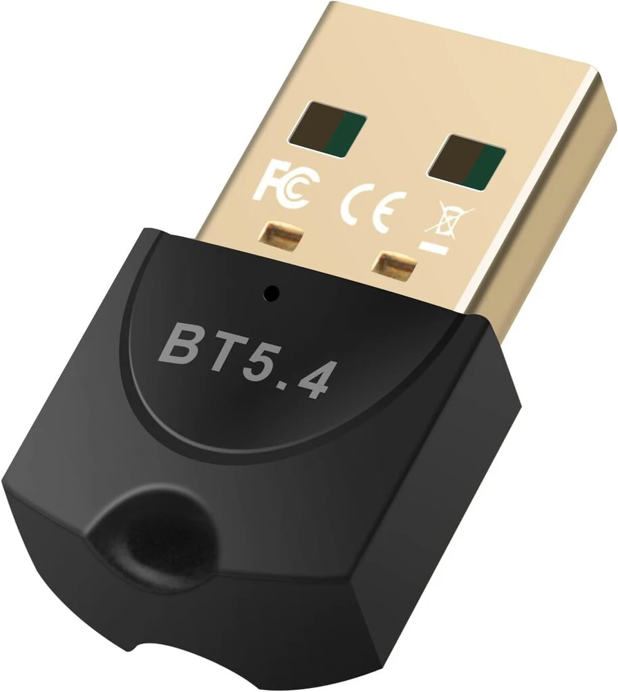 Atnaujintas Bluetooth 5.4 adapteris, Usb Bluetooth dongle kompiuteriui, Bluetooth lazdelė pelei, klaviatūrai, ausinėms, mobiliajam telefonui, planšetiniam kompiuteriui, valdikliui, palaiko Windows 11/10/8.1/7