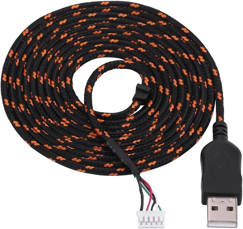 Atsarginis usb kabelis Steelseries Kana pelėms, 2.2 m (juodas + baltas)