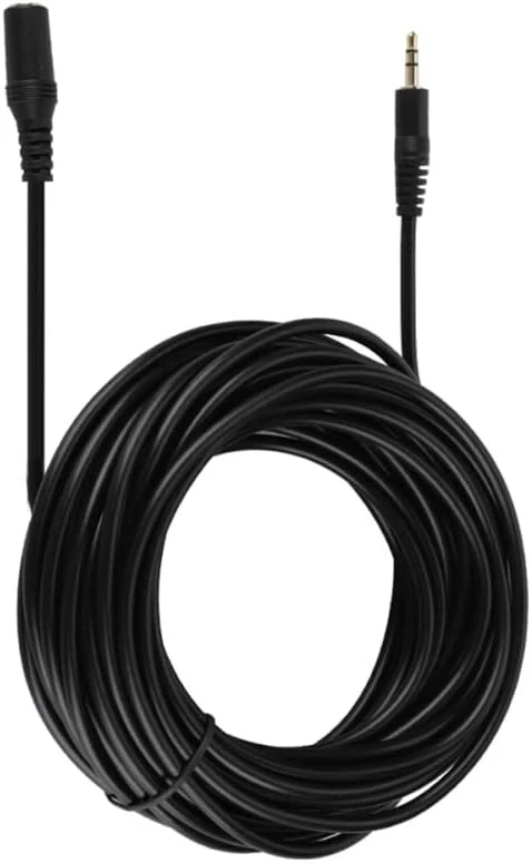 Audio kabelis, 3,5 mm vyriškas-moteriškas optinis ilginamasis kabelis jack aux kabelis išmaniesiems telefonams ausinėms stereo (15 m)